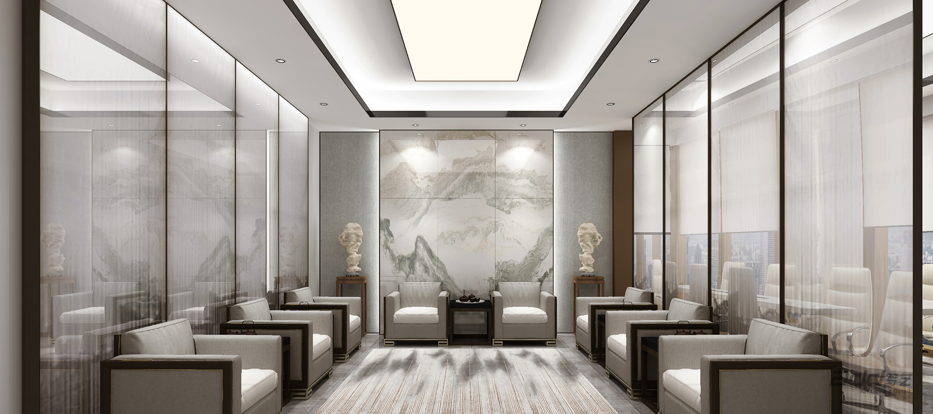 財(cái)通證券寫(xiě)字樓裝修-貴賓室-pc